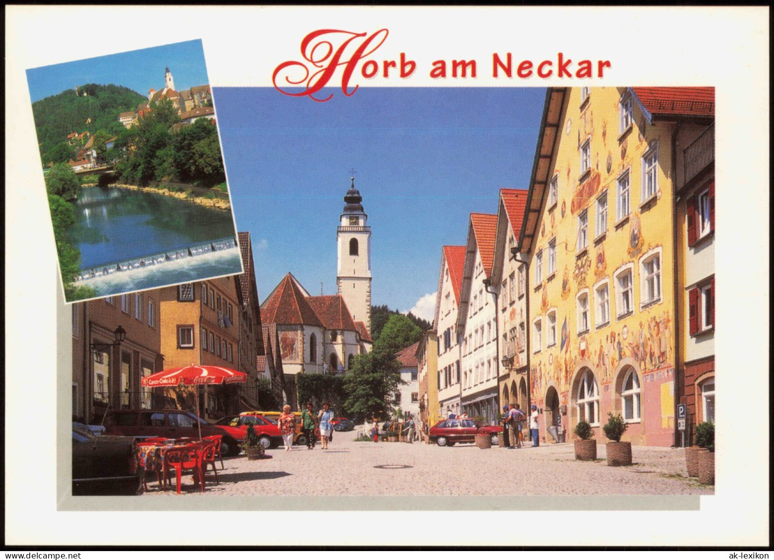 Horb Am Neckar Mehrbildkarte Mit 2 Ortsansichten U.a. Neckar Partie 1990 - Horb