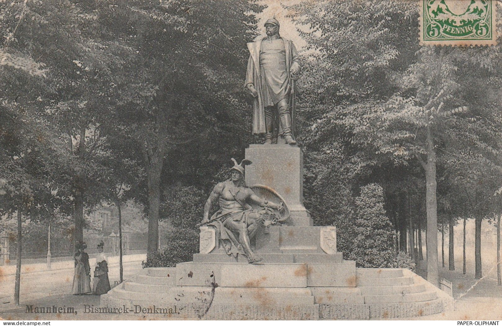 6800 MANNHEIM, Bismarck Denkmal, 1908 - Mannheim