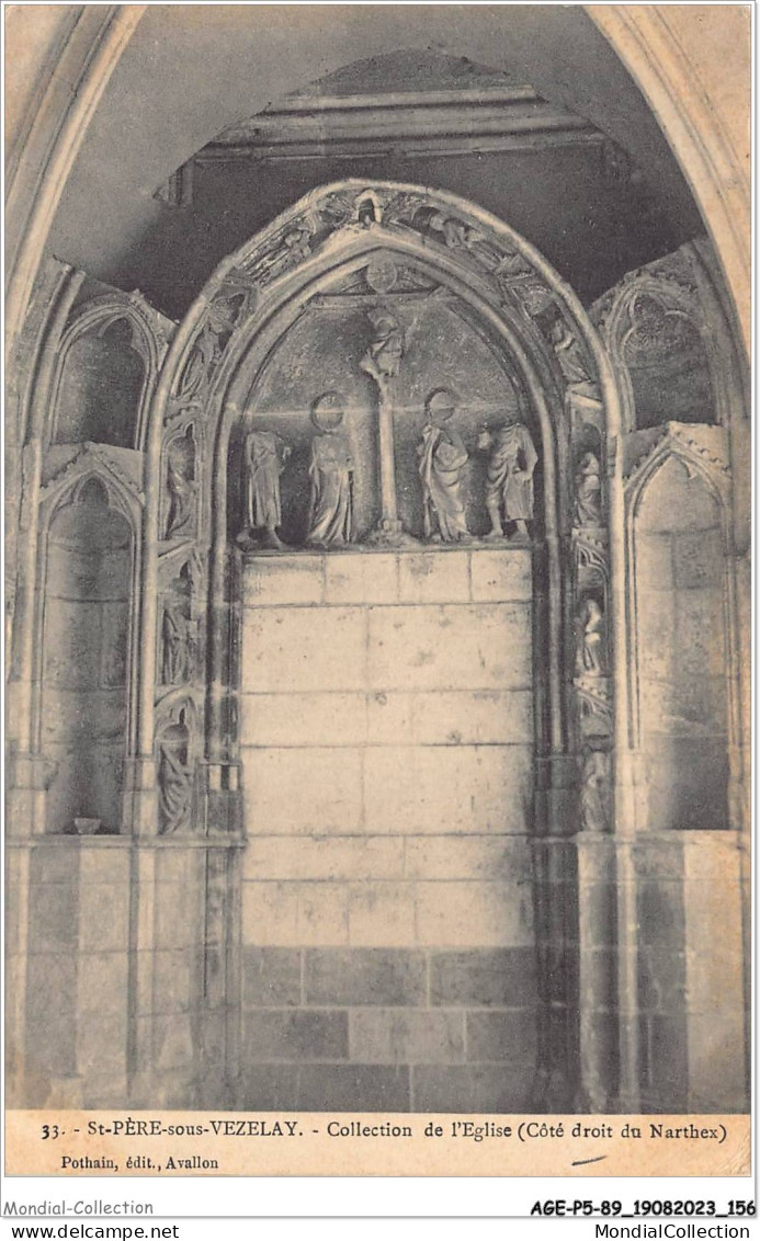 AGEP5-89-0479 - St-PERE-sous-VEZELAY - Collection De L'église - Côté Droit Du Narthex - Vezelay