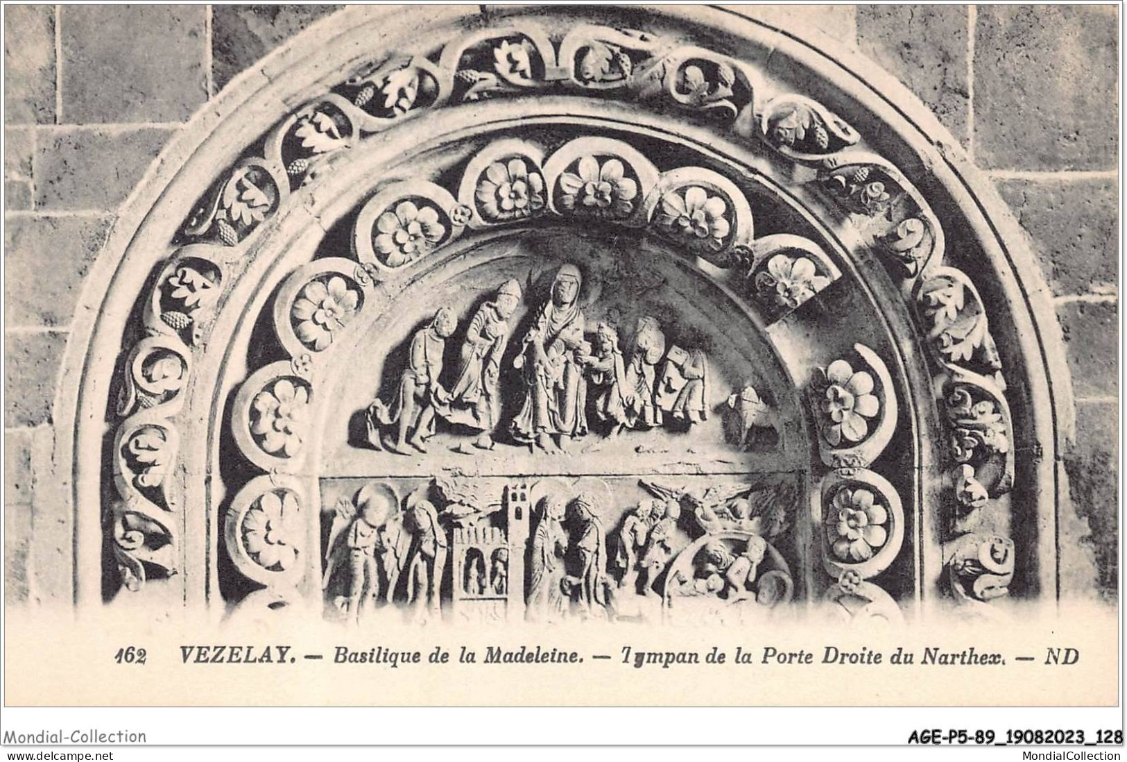 AGEP5-89-0465 - VEZELAY - Basilique De La Madeleine - Tympan De La Porte Droite Du Narthex - Vezelay