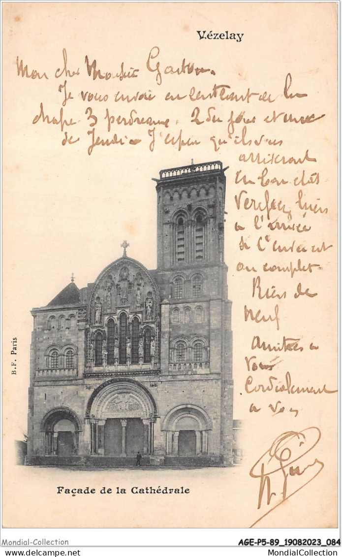 AGEP5-89-0443 - VEZELAY - Façade De La Cathédrale - Vezelay