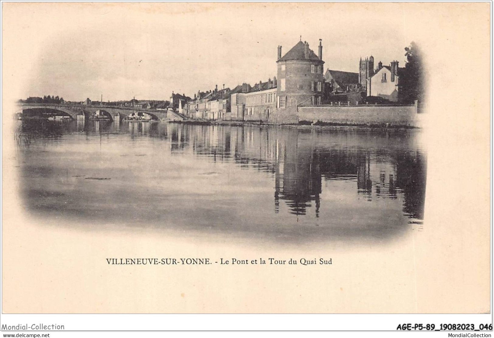 AGEP5-89-0424 - VILLENEUVE-sur-YONNE - Le Pont Et La Tour Du Quai Sud - Villeneuve-sur-Yonne