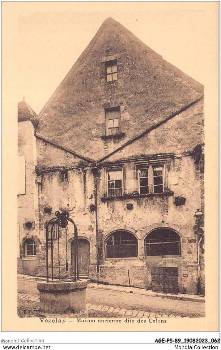 AGEP5-89-0432 - VEZELAY - Maison Ancienne Dite Des Colons - Vezelay