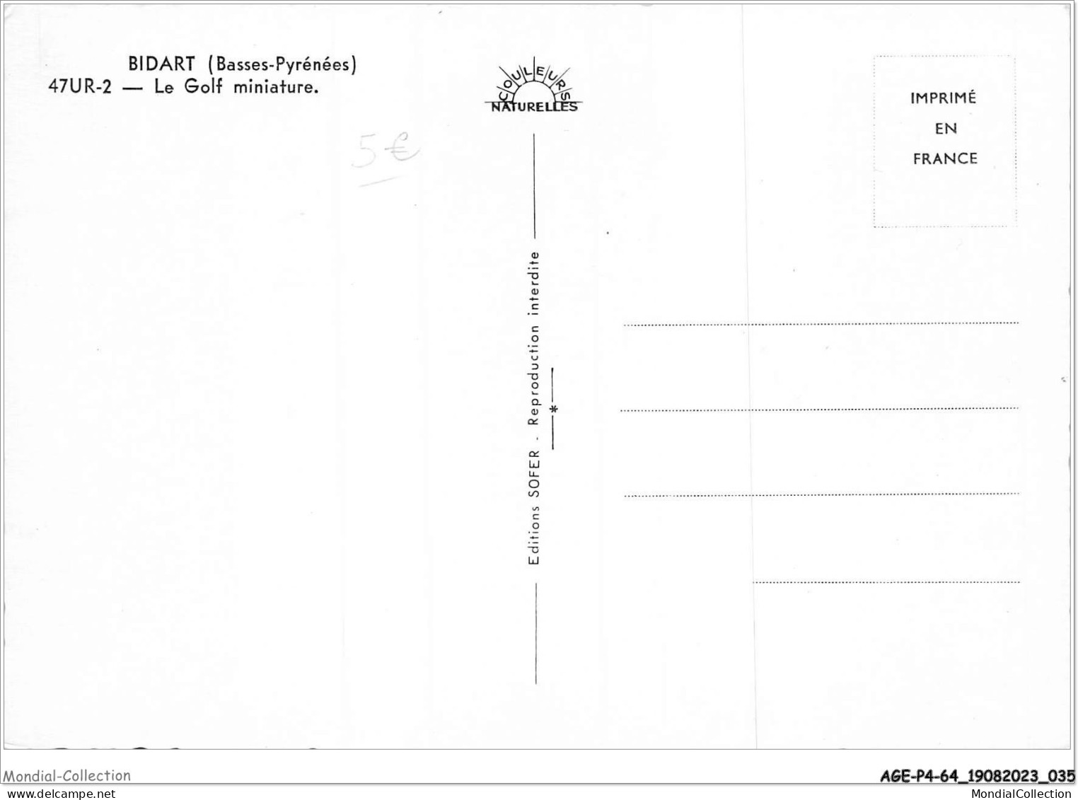 AGEP4-64-0331 - BIDART - Basses-pyrénées - Le Golf Miniature - Bidart