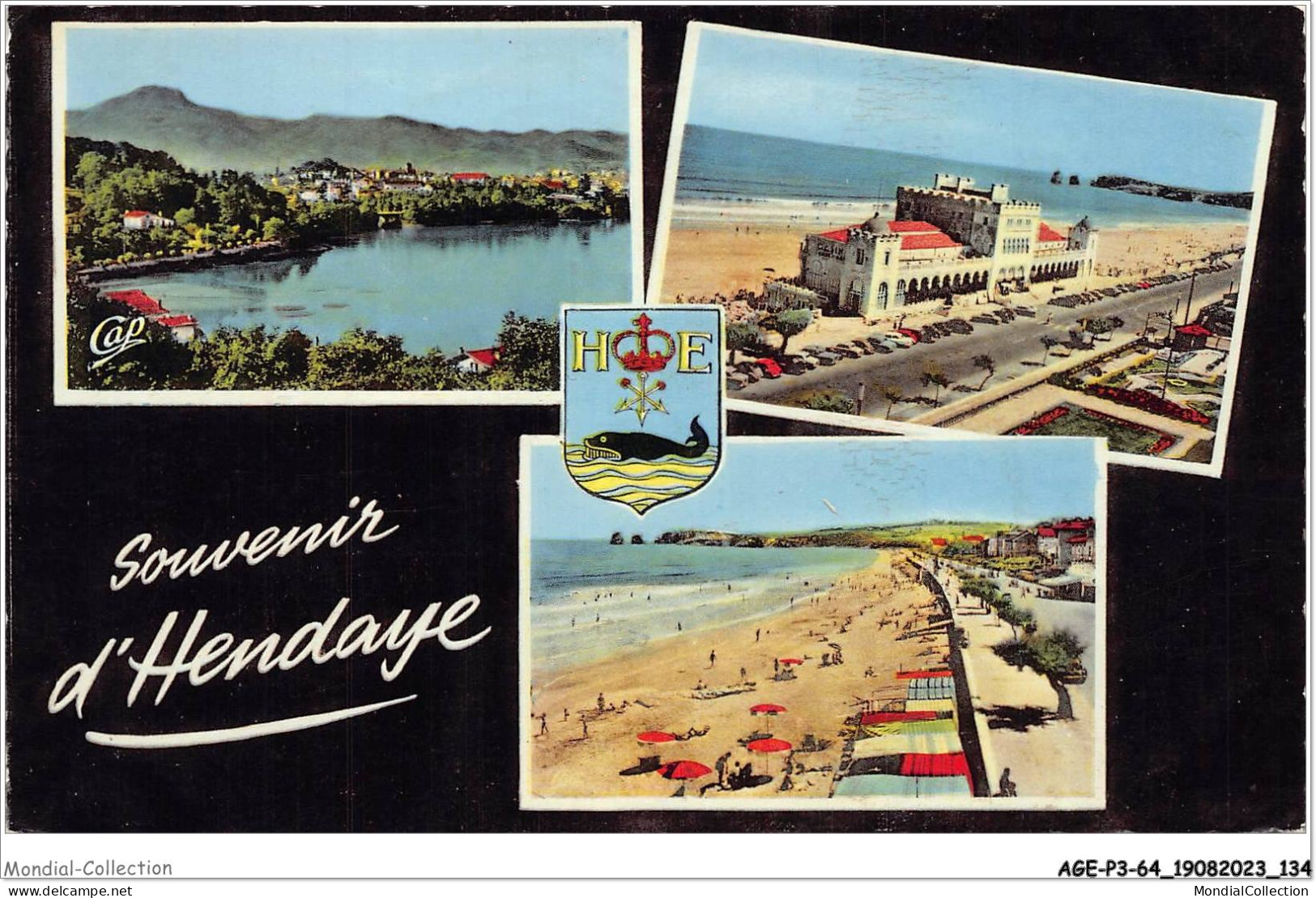 AGEP3-64-0260 - HENDAYE - Frontière Franco-espagnole - Vue Générale - Le Casino - La Plage - Hendaye