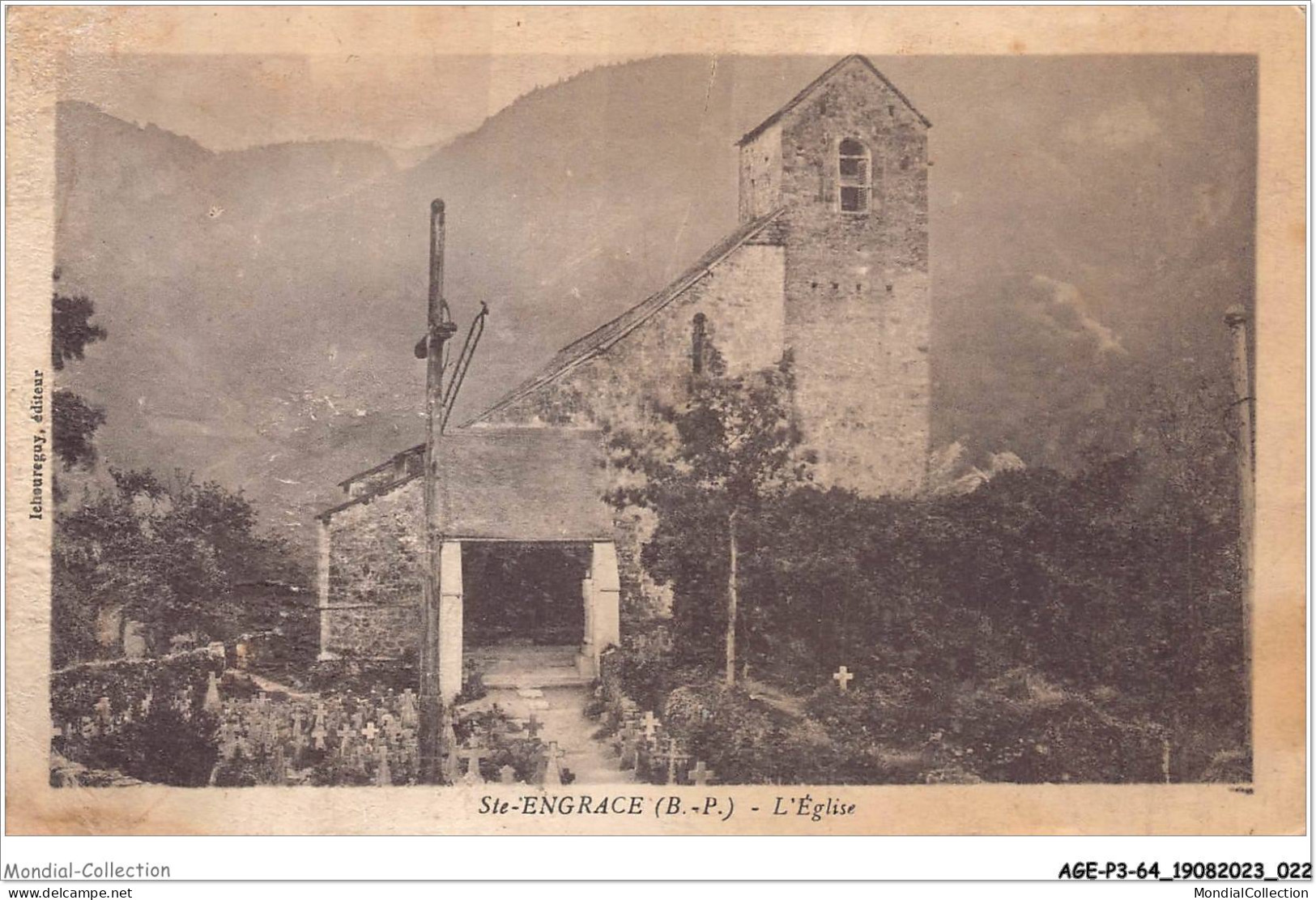 AGEP3-64-0204 - STE-ENGRACE - Basses-pyrénées - L'église - Oloron Sainte Marie