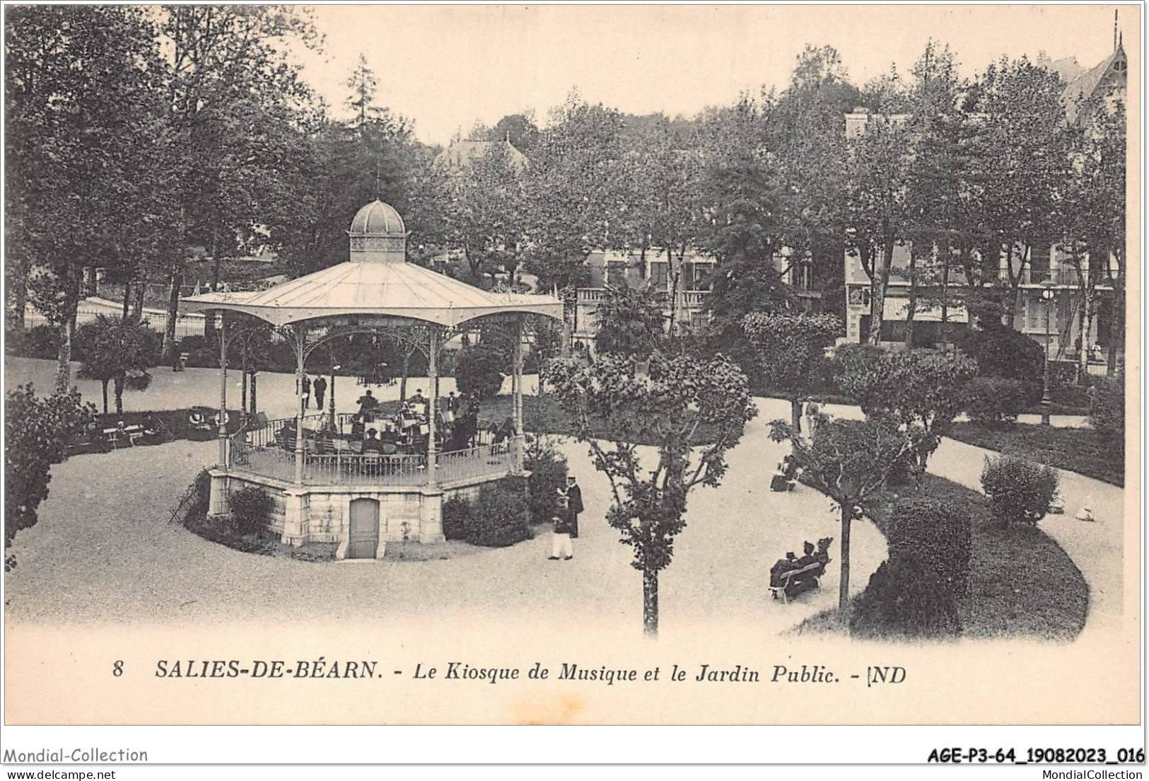 AGEP3-64-0201 - SALIES-DE-BEARN - Le Kiosque De Musique Et Le Jardin Public - Salies De Bearn