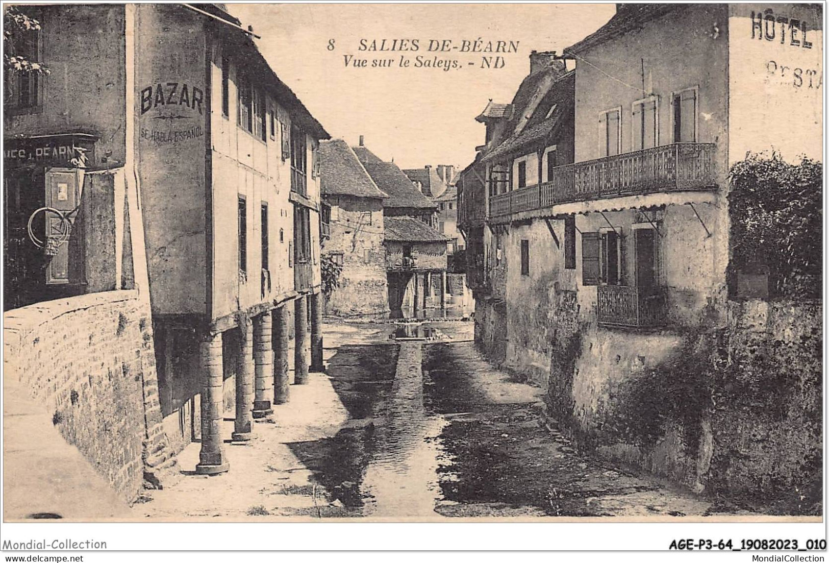 AGEP3-64-0198 - SALIES-DE-BEARN - Vue Sur Le Saleys - Salies De Bearn