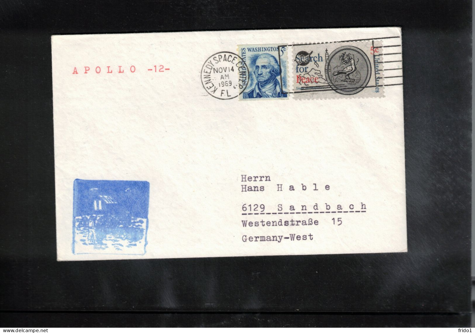 USA 1969 Space / Weltraum - Apollo 12 Interesting Cover - USA