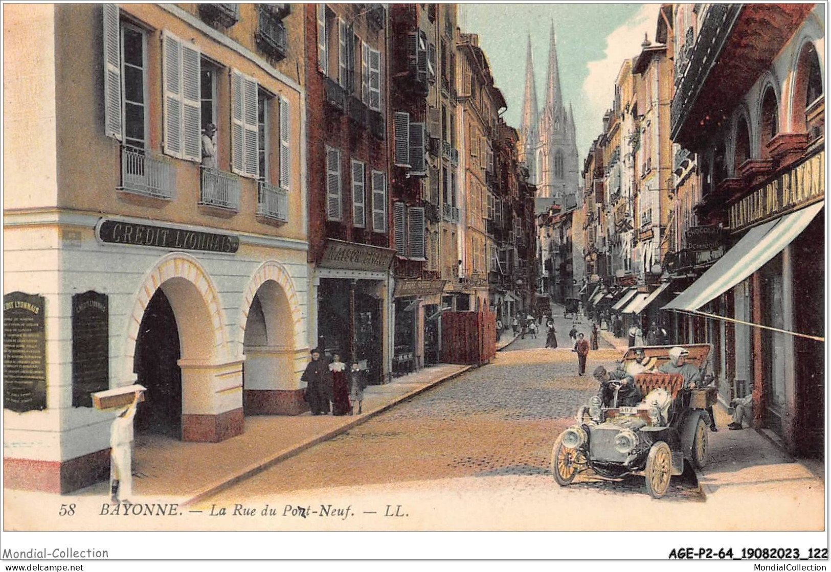 AGEP2-64-0148 - BAYONNE - La Rue Du Port-neuf - Bayonne