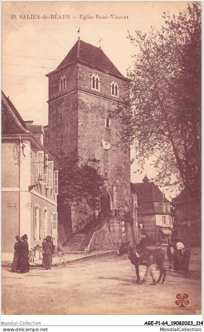 AGEP1-64-0058 - SALIES-DE-BEARN - église Saint-vincent - Salies De Bearn