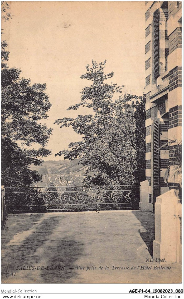 AGEP1-64-0041 - SALIES-DE-BEARN - Vue Prise De La Terrasse De L'hôtel Bellevue - Salies De Bearn