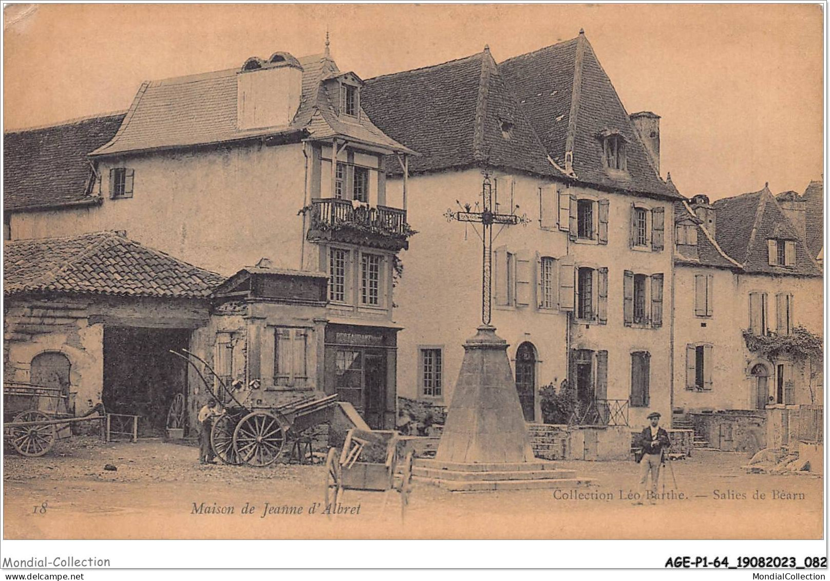 AGEP1-64-0042 - Collection Léo Barthe - SALIES-DE-BEARN - Maison De Jeanne D'albret - Salies De Bearn