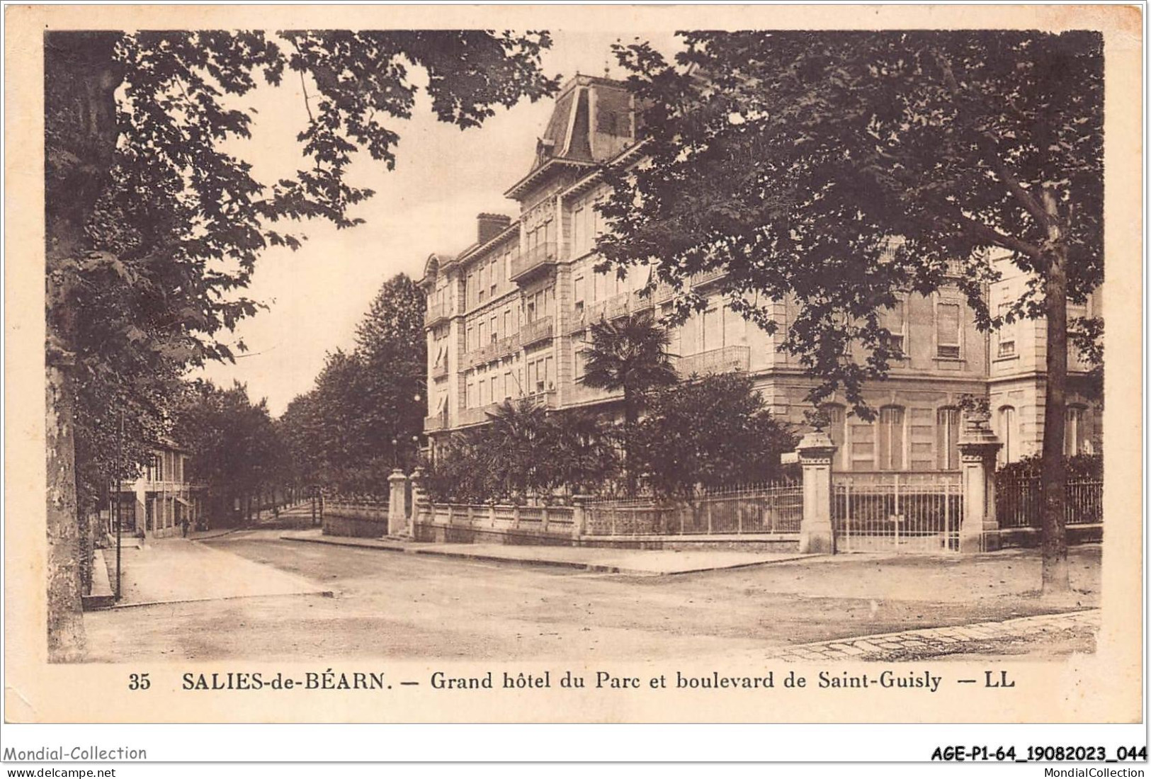 AGEP1-64-0023 - SALIES-DE-BEARN - Grand Hôtel Du Parc Et Boulevard De Saint-guisly - Salies De Bearn