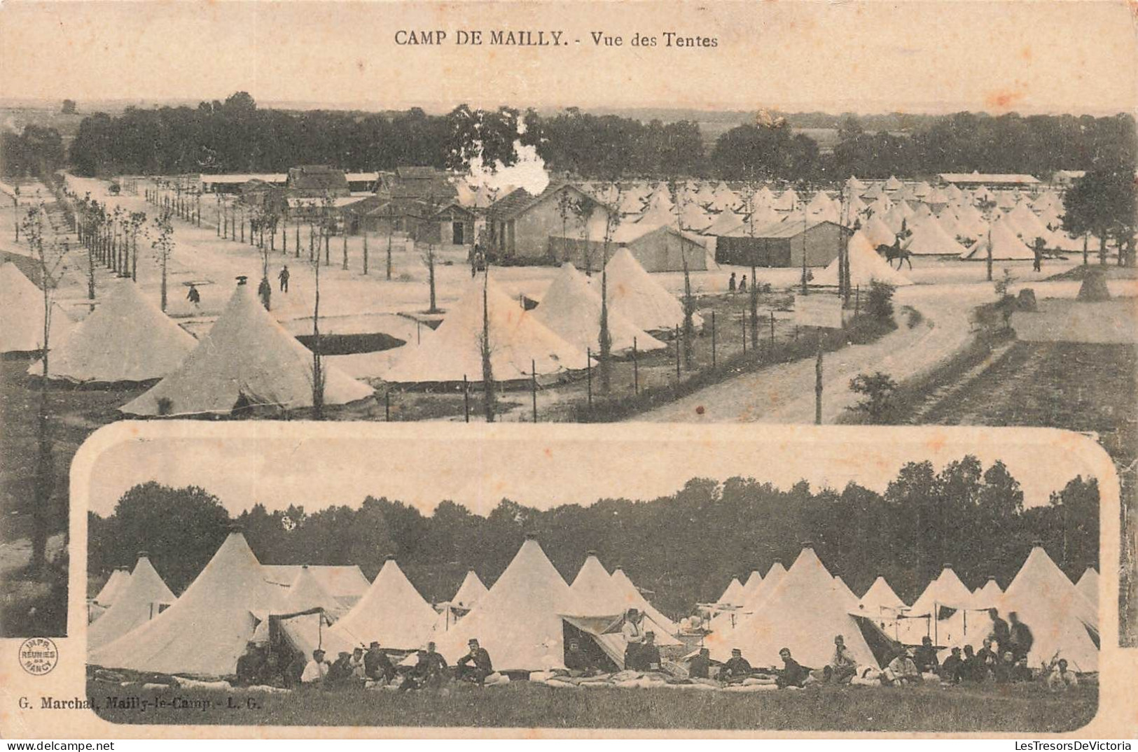 FRANCE - Camp De Mailly - Vue Des Tentes - Carte Postale Ancienne - Mailly-le-Camp