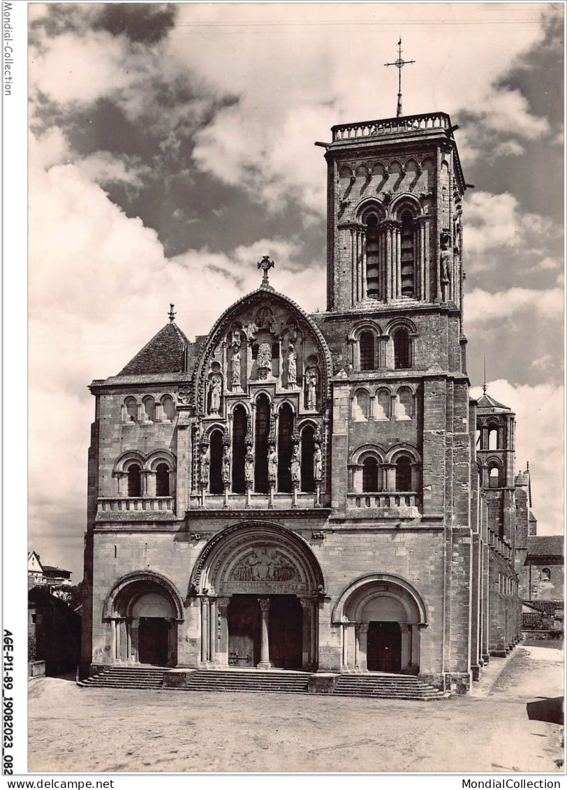 AGEP11-89-0977 - VEZELAY - Yonne - église Abbatiale De La Madeleine - La Façade - Vezelay