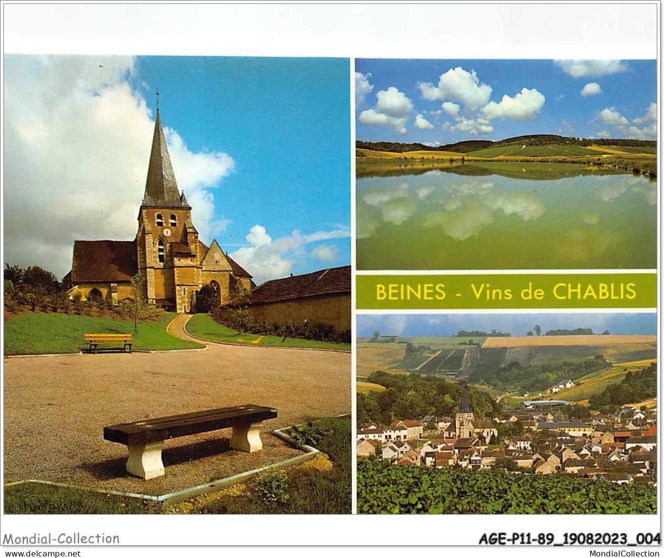 AGEP11-89-0938 - BEINES - CHABLIS - Le Village - Son église - Son Lac - Ses Vins De Chablis - Chablis