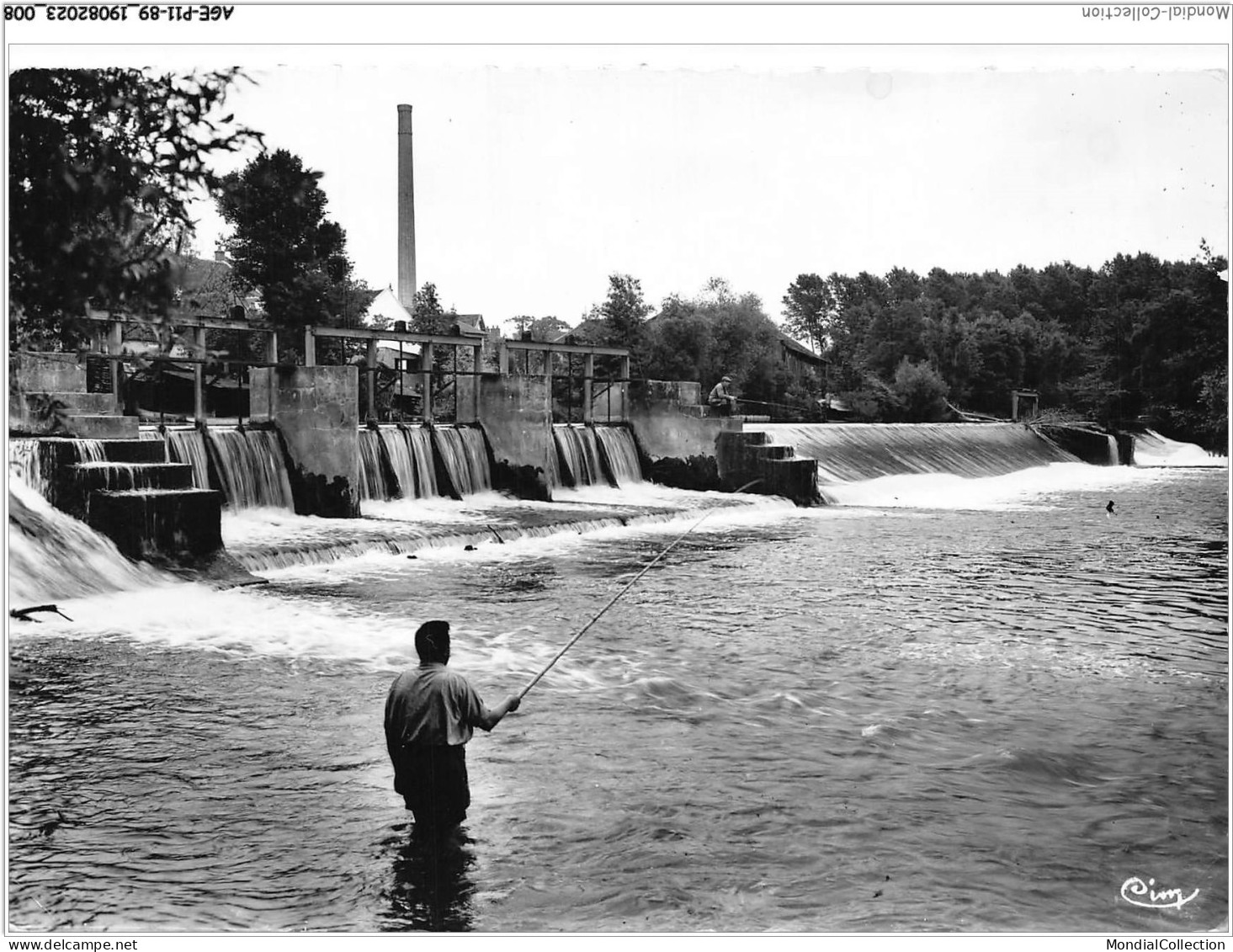 AGEP11-89-0940 - BRIENON - Yonne - Barrage Du Moulin PECHE - Brienon Sur Armancon