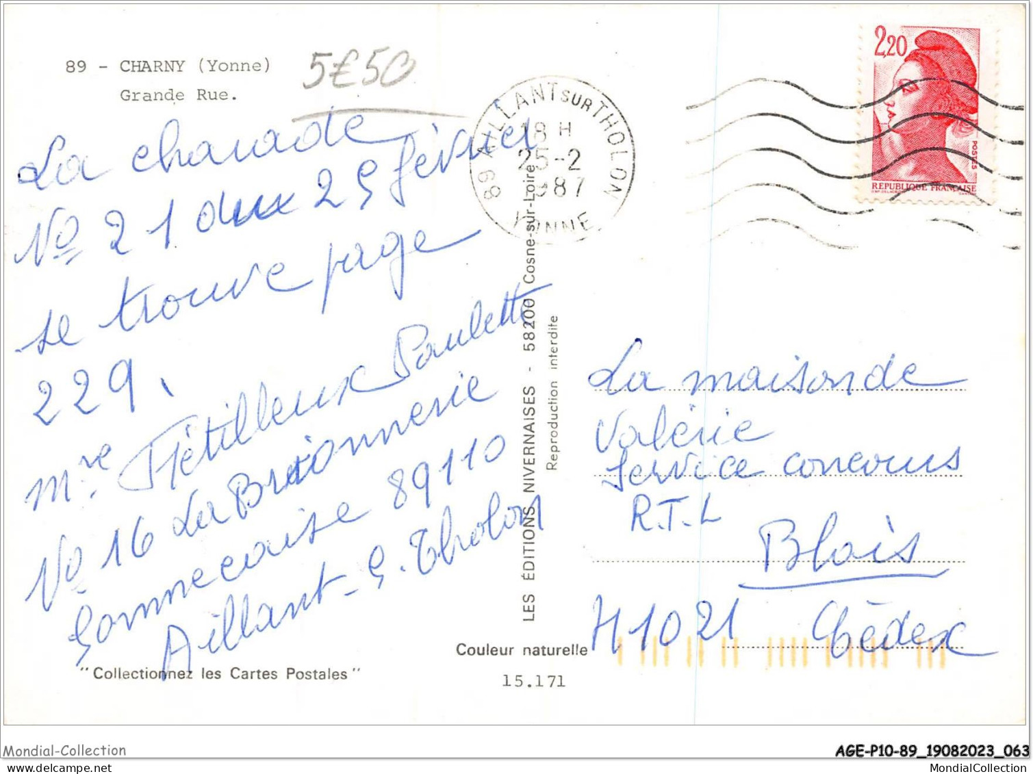 AGEP10-89-0913 - CHARNY - Yonne - Grande Rue - Charny