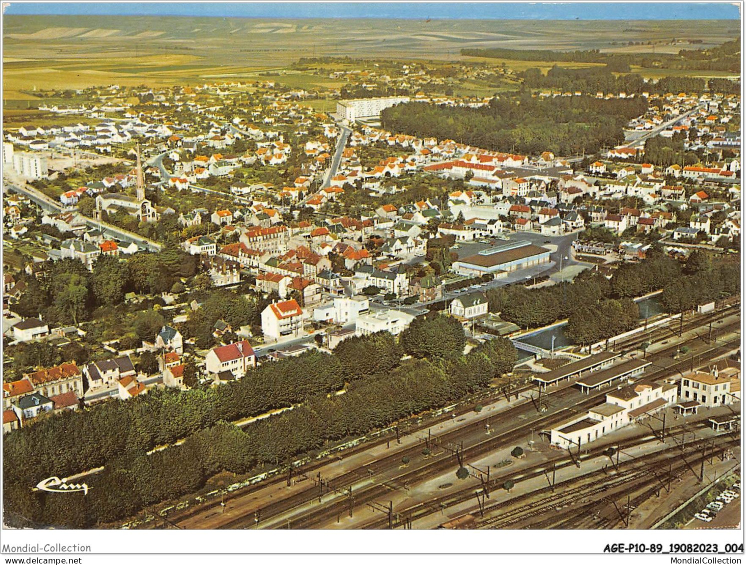 AGEP10-89-0884 - MIGENNES - Yonne - Vue Aérienne - La Gare - Migennes