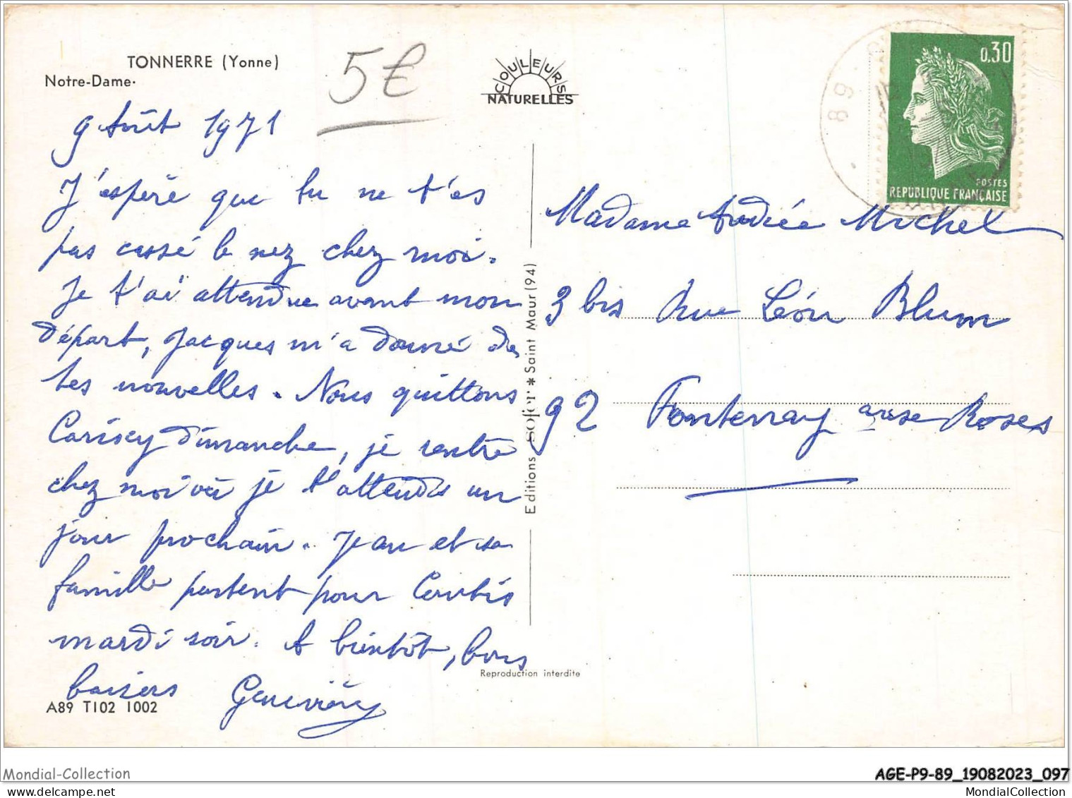 AGEP9-89-0861 - TONNERRE - Yonne - Notre-dame - Tonnerre