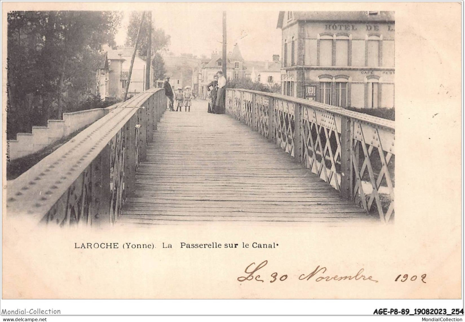 AGEP8-89-0812 - LAROCHE - Yonne - La Passerelle Sur Le Canal - Laroche Saint Cydroine