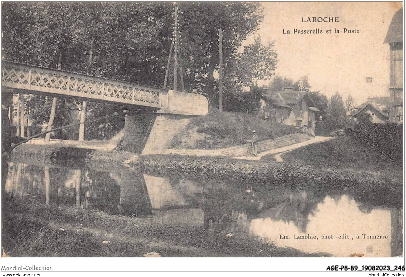 AGEP8-89-0808 - LAROCHE - La Passerelle Et La Poste - Laroche Saint Cydroine