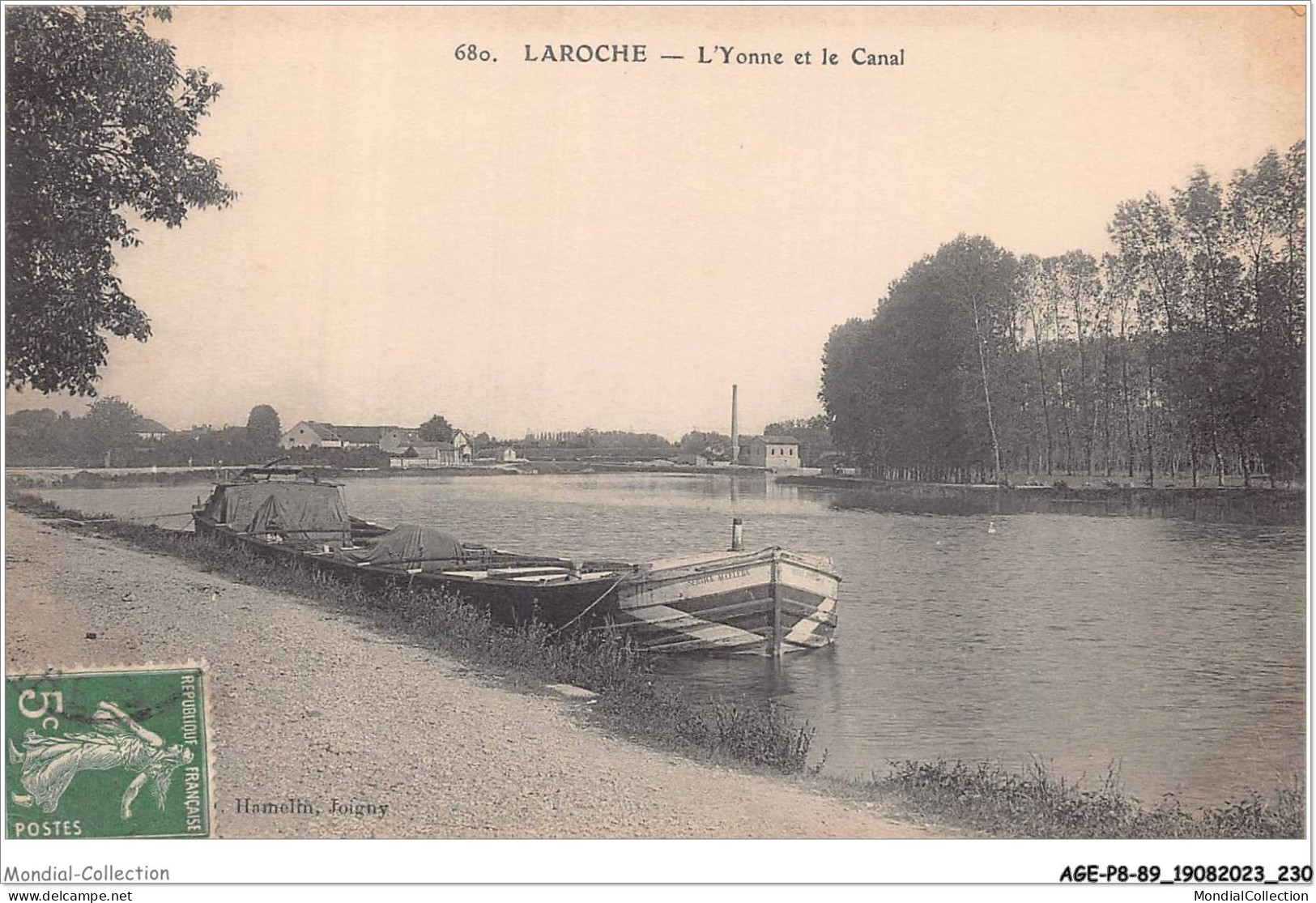 AGEP8-89-0800 - LAROCHE - L'yonne Et Le Canal  - Laroche Saint Cydroine