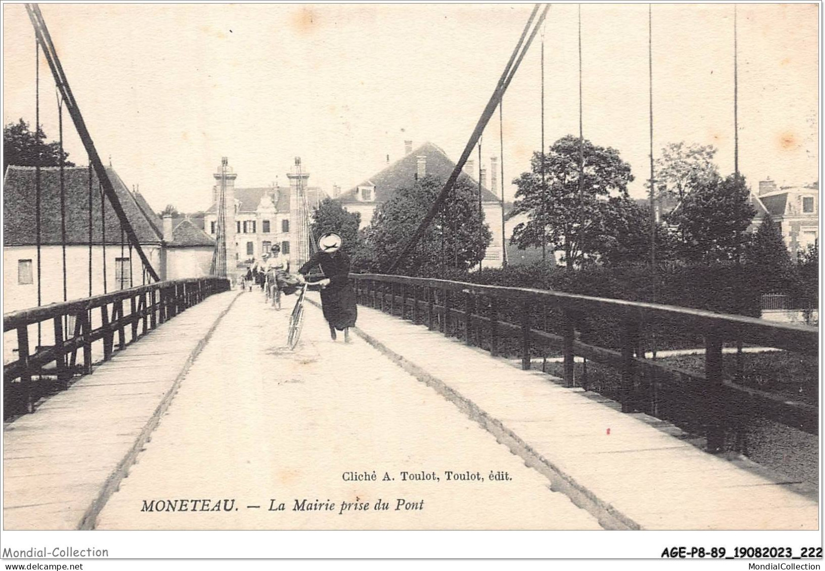 AGEP8-89-0796 - MONETEAU - La Mairie Prise Du Pont - Moneteau