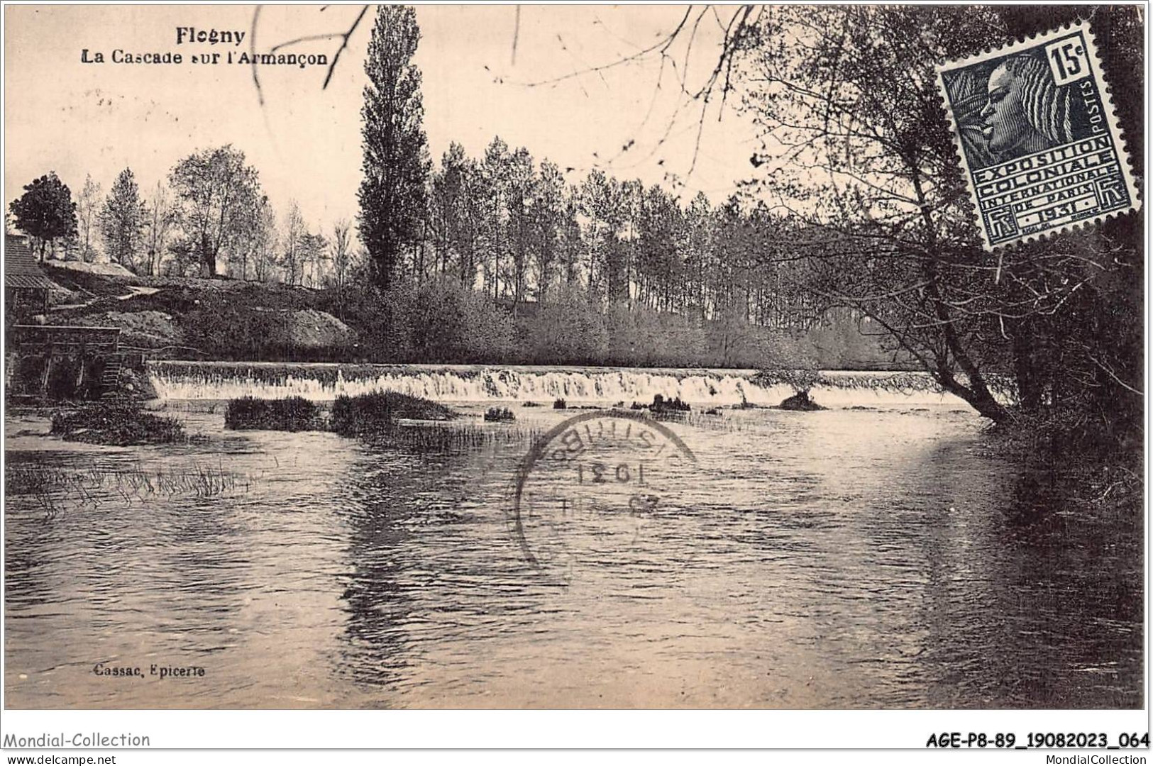 AGEP8-89-0717 - FLOGNY - La Cascade Sur L'armançon - Flogny La Chapelle