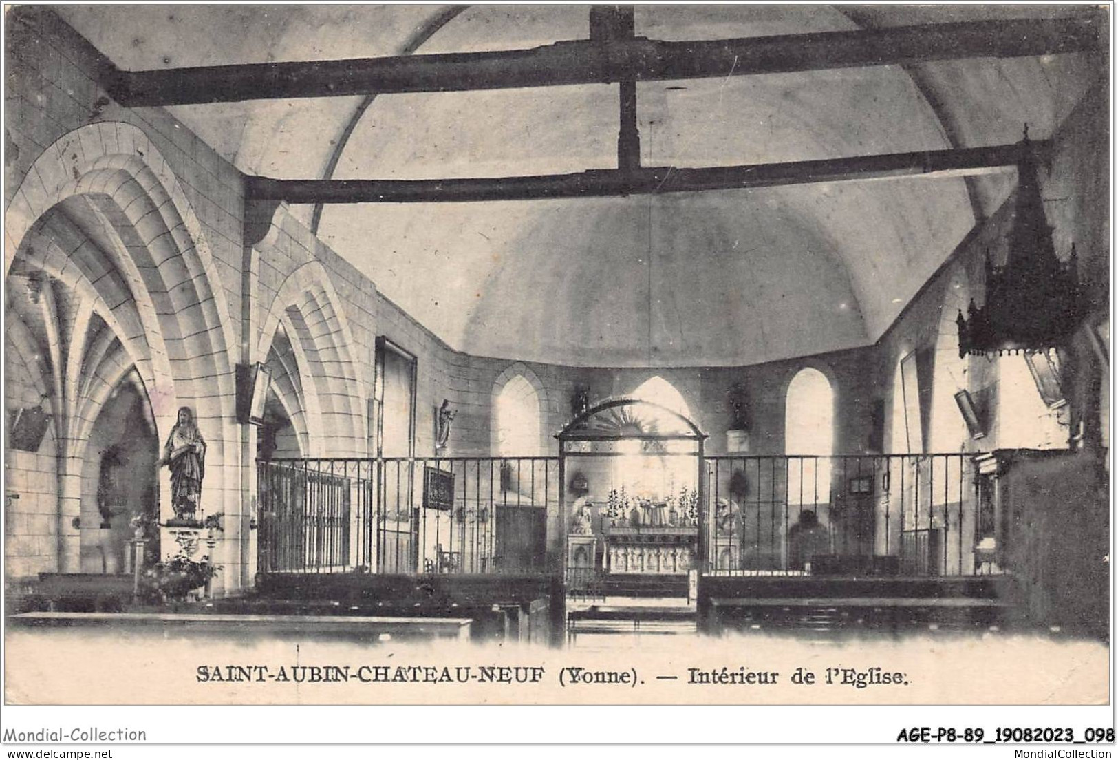 AGEP8-89-0734 - SAINT-AUBIN-CHATEAU-NEUF - Yonne - Intérieur De L'église - Auxerre