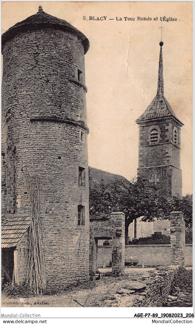 AGEP7-89-0684 - BLACY - La Tour Ronde Et L'église - Avallon