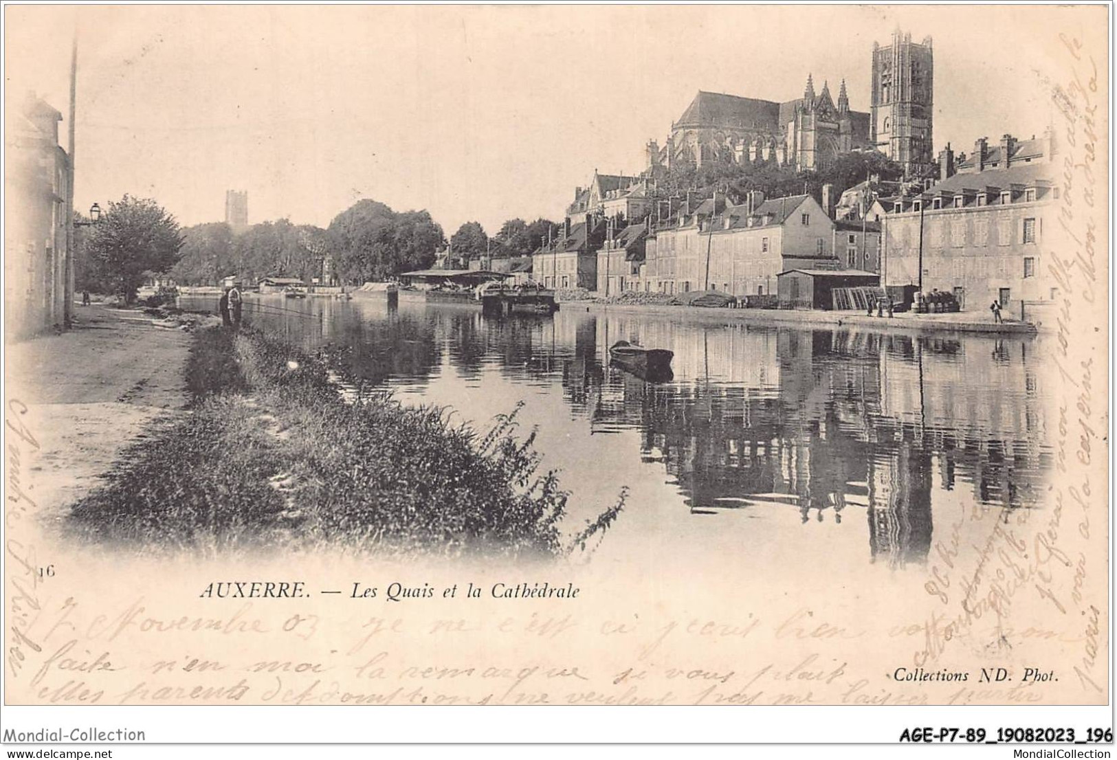 AGEP7-89-0679 - AUXERRE - Les Quais Et La Cathédrale - Auxerre