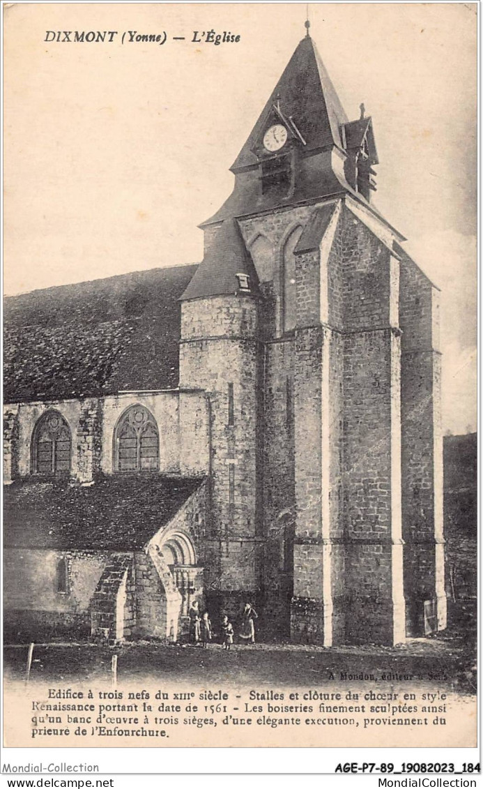 AGEP7-89-0673 - DIXMONT - Yonne - L'église - Dixmont