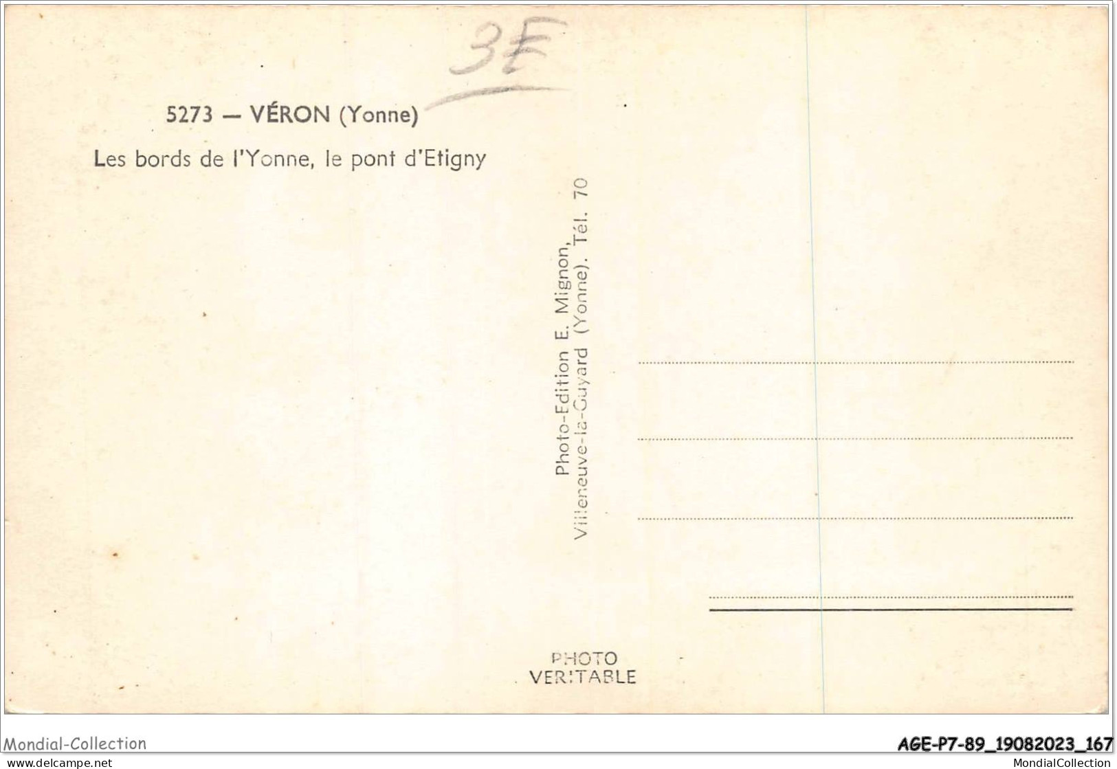 AGEP7-89-0664 - VERON - Yonne - Les Bords De L'yonne - Le Pont D'etigny - Veron