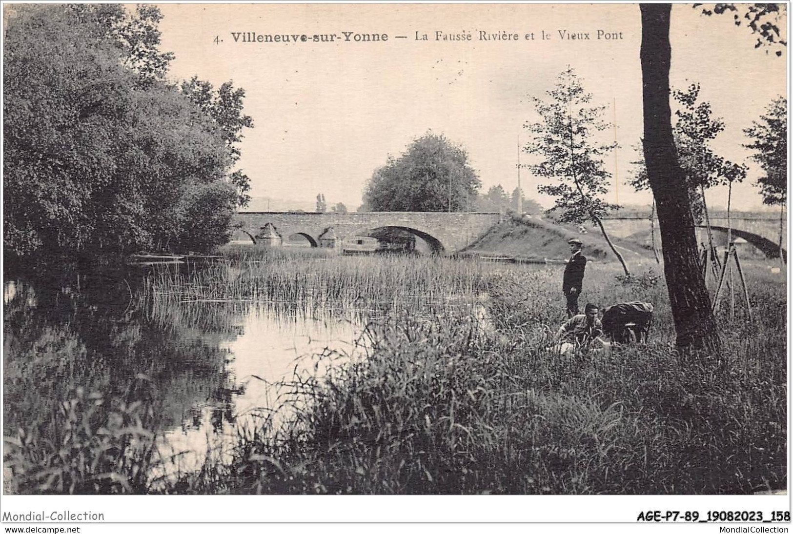 AGEP7-89-0660 - VILLENEUVE-SUR-YONNE - La Fausse Rivière Et Le Vieux Pont - Villeneuve-sur-Yonne