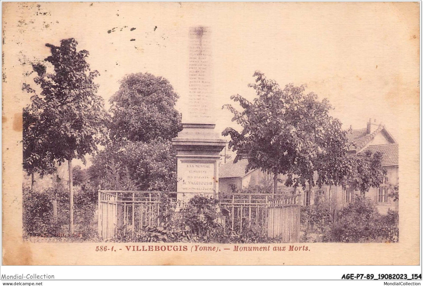 AGEP7-89-0658 - VILLEBOUGIS - Yonne - Monument Aux Morts - Villebougis