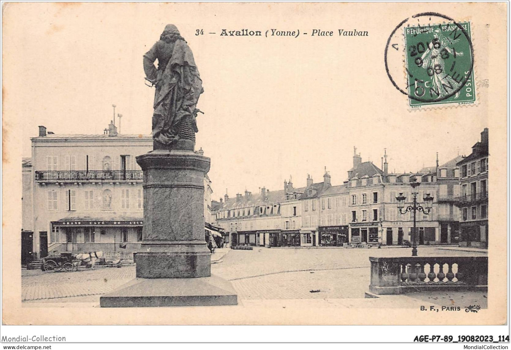 AGEP7-89-0638 - AVALLON - Yonne - Place Vauban - Avallon