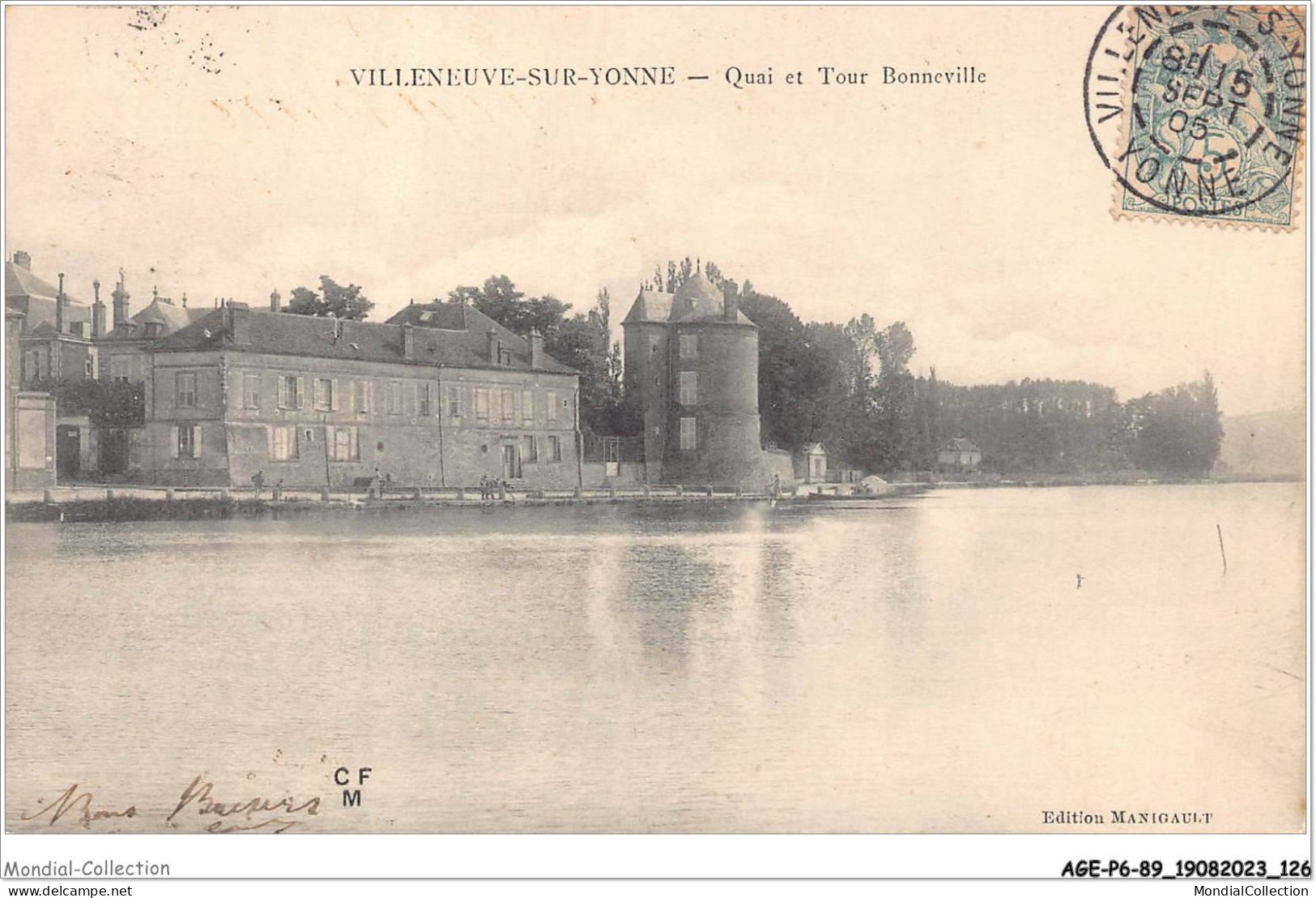 AGEP6-89-0544 - VILLENEUVE-SUR-YONNE - Quai Et Tour Bonneville - Villeneuve-sur-Yonne