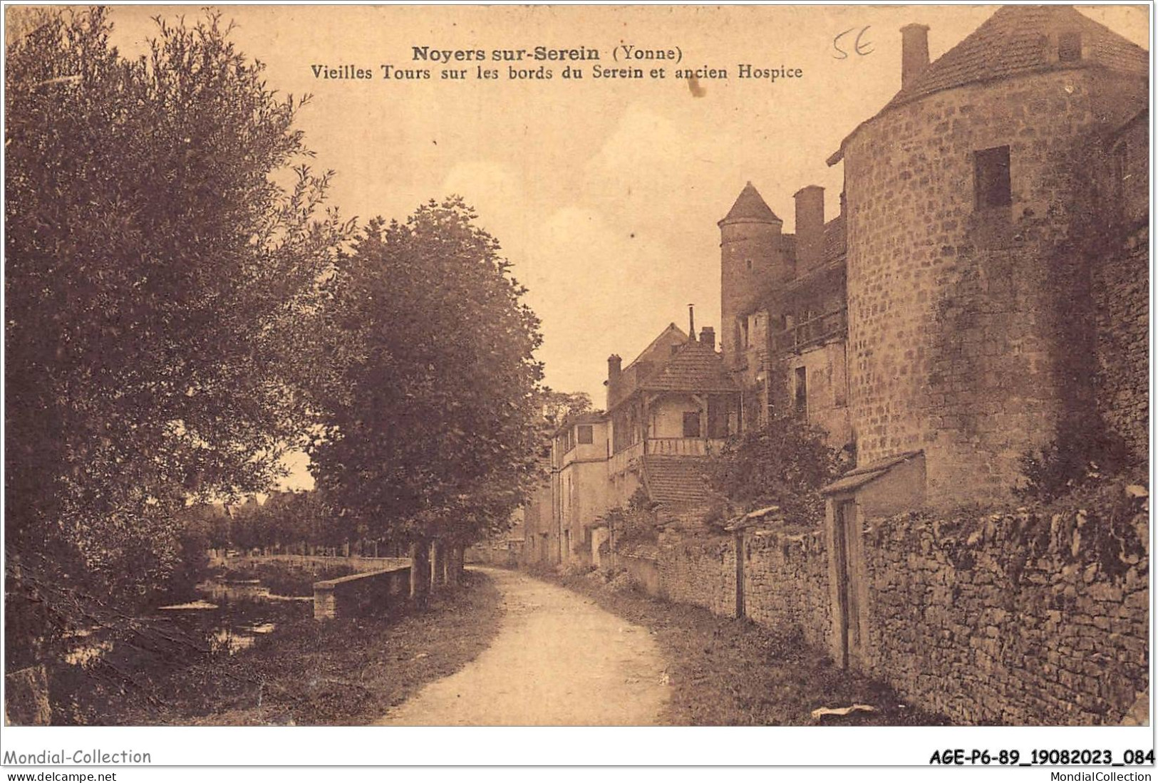 AGEP6-89-0523 - NOYERS-SUR-SEREIN - Yonne - Vieilles Tours Sur Les Bords Du Serein Et Ancien Hospice - Noyers Sur Serein