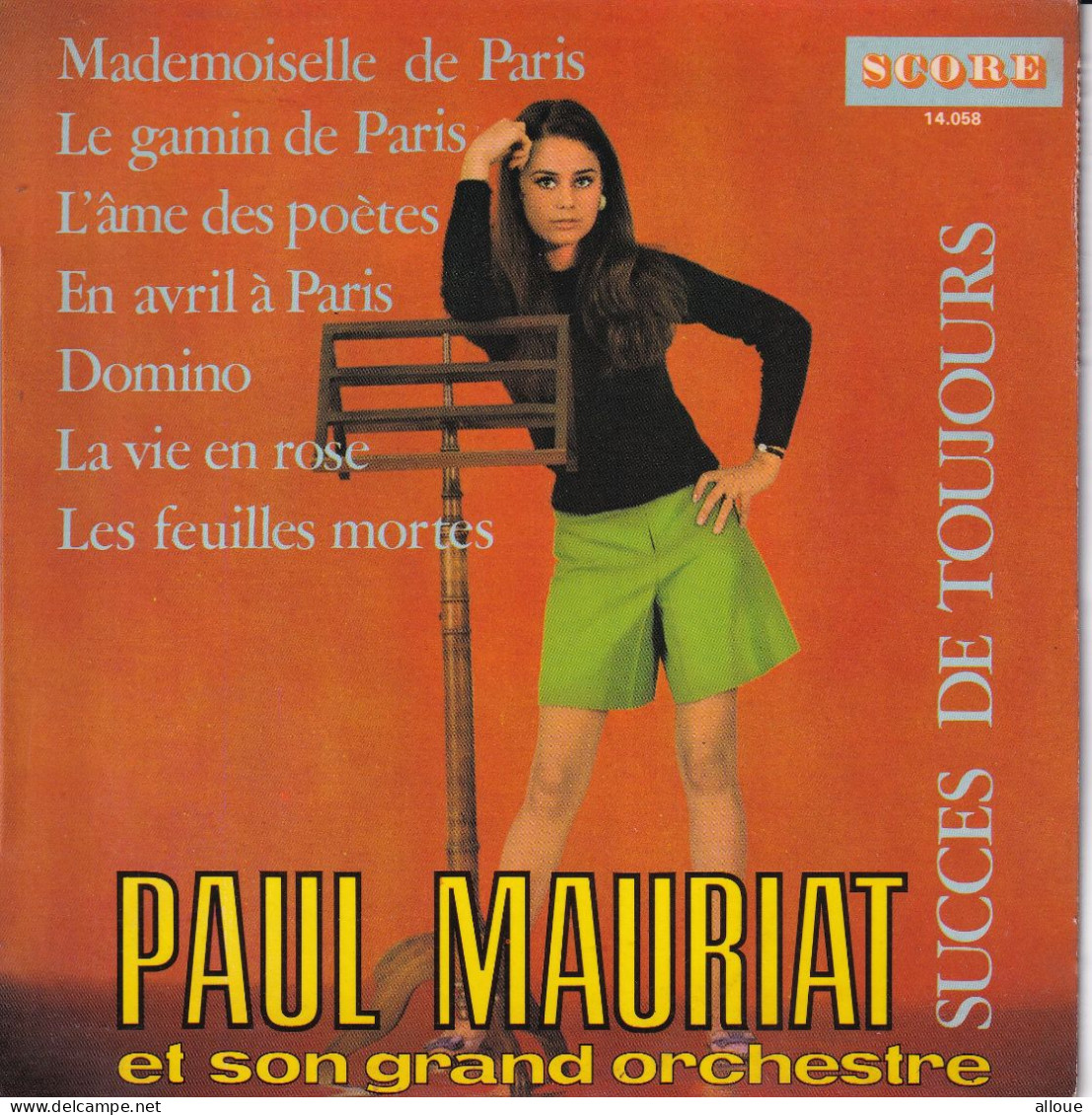 PAUL MAURIAT - SUCCES DE TOUJOURS - FR EP - MADEMOISELLE DE PARIS + 6 - Instrumentaal