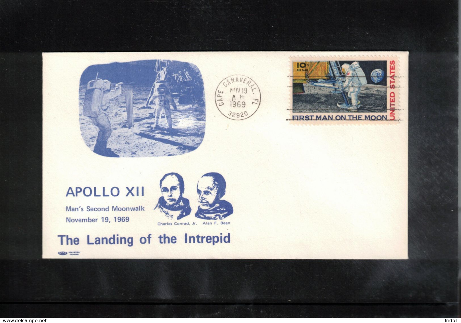 USA 1969 Space / Weltraum - Apollo 12 The Landing Of The Intrepid Interesting Cover - Etats-Unis