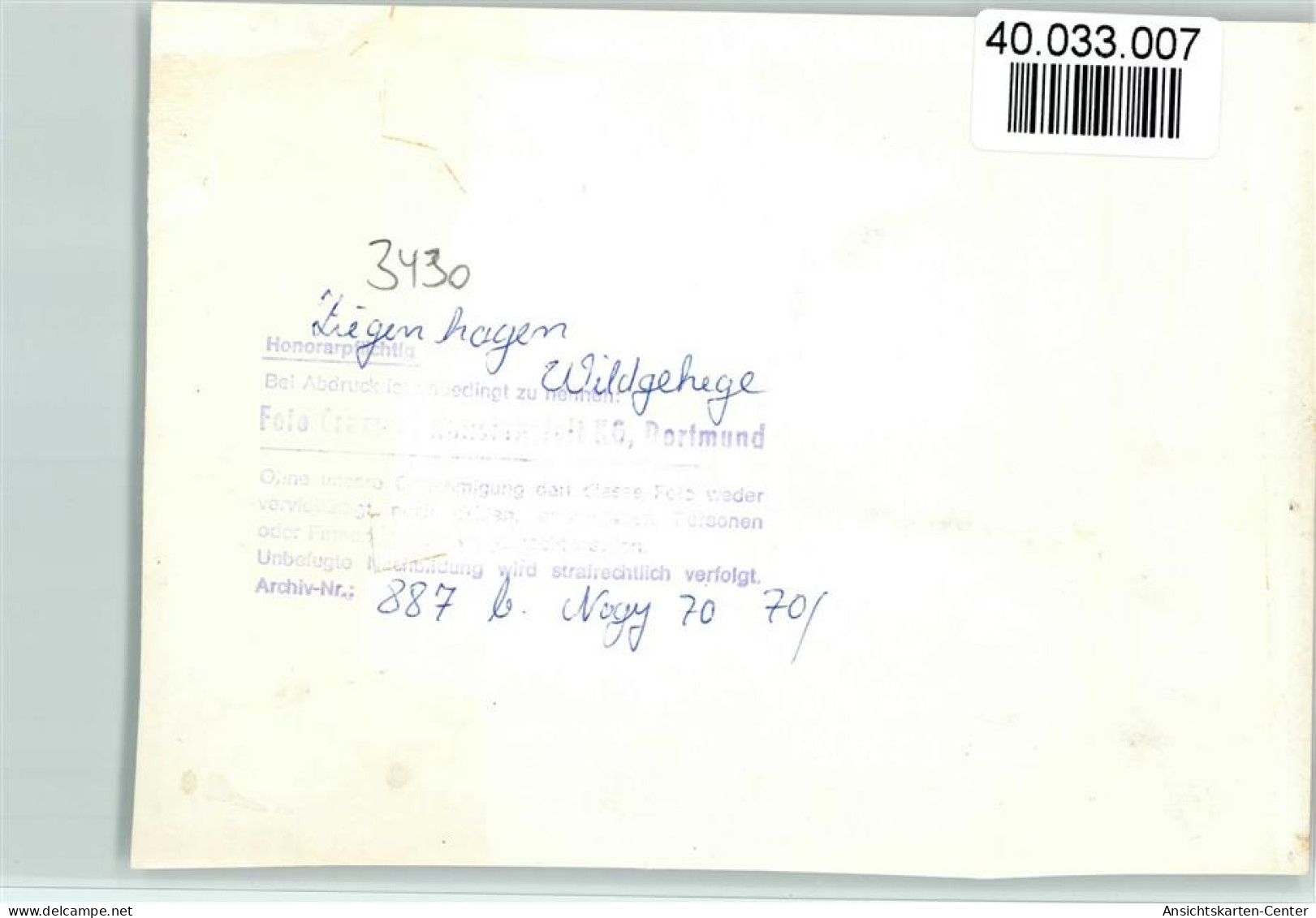 40033007 - Ziegenhagen , Kr Witzenhausen - Witzenhausen