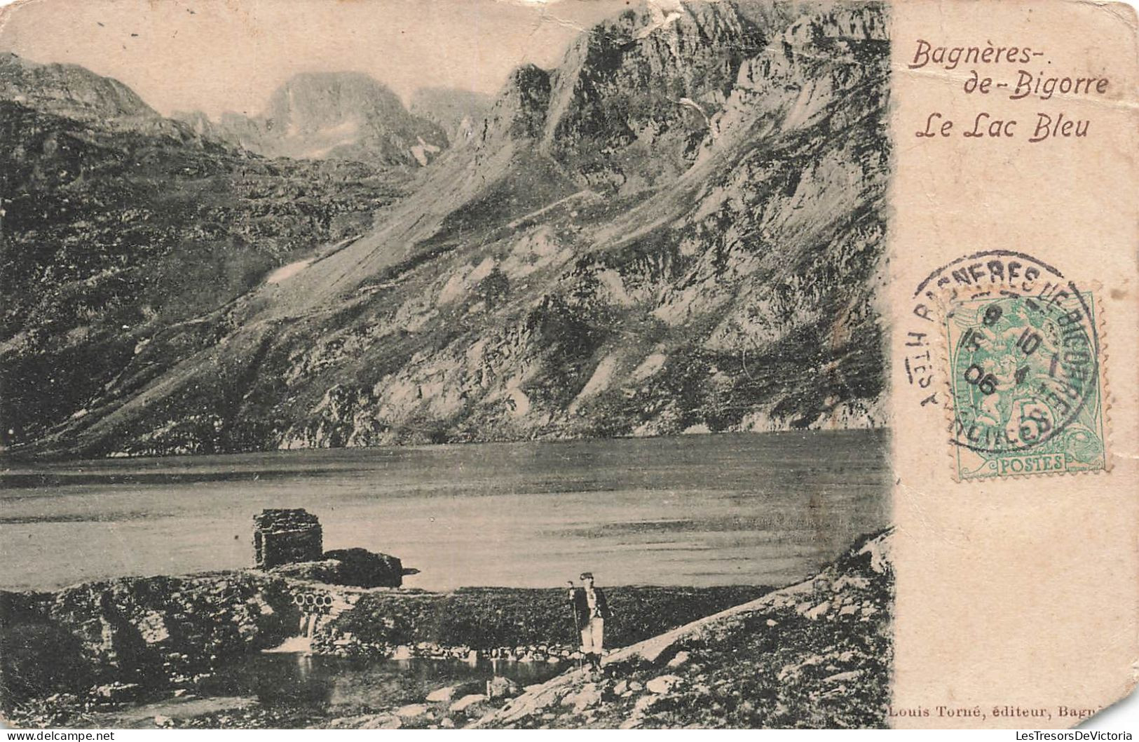 FRANCE - Bagnères De Bigorre - Le Lac Bleu - Animé - Montagnes - Carte Postale Ancienne - Bagneres De Bigorre