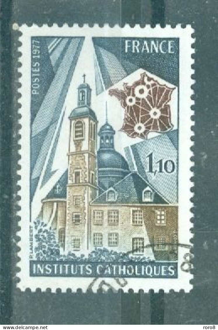 FRANCE - N°1933 Oblitéré - Instituts Catholiques De France. - Usati