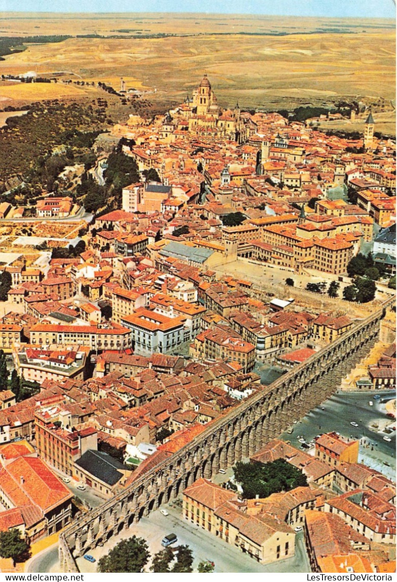 ESPAGNE - Segovia - Vue Aérienne - Vue Sur Une Partie De La Ville - Carte Postale - Segovia