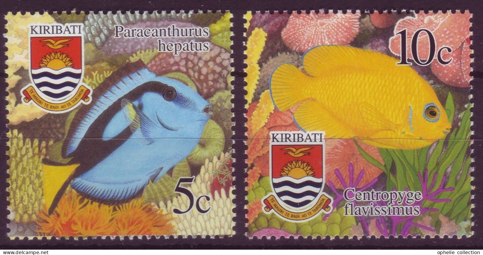 Océanie - Kiribati - Fishes - Costumes - 2 Timbres Différents - 7268 - Kiribati (1979-...)