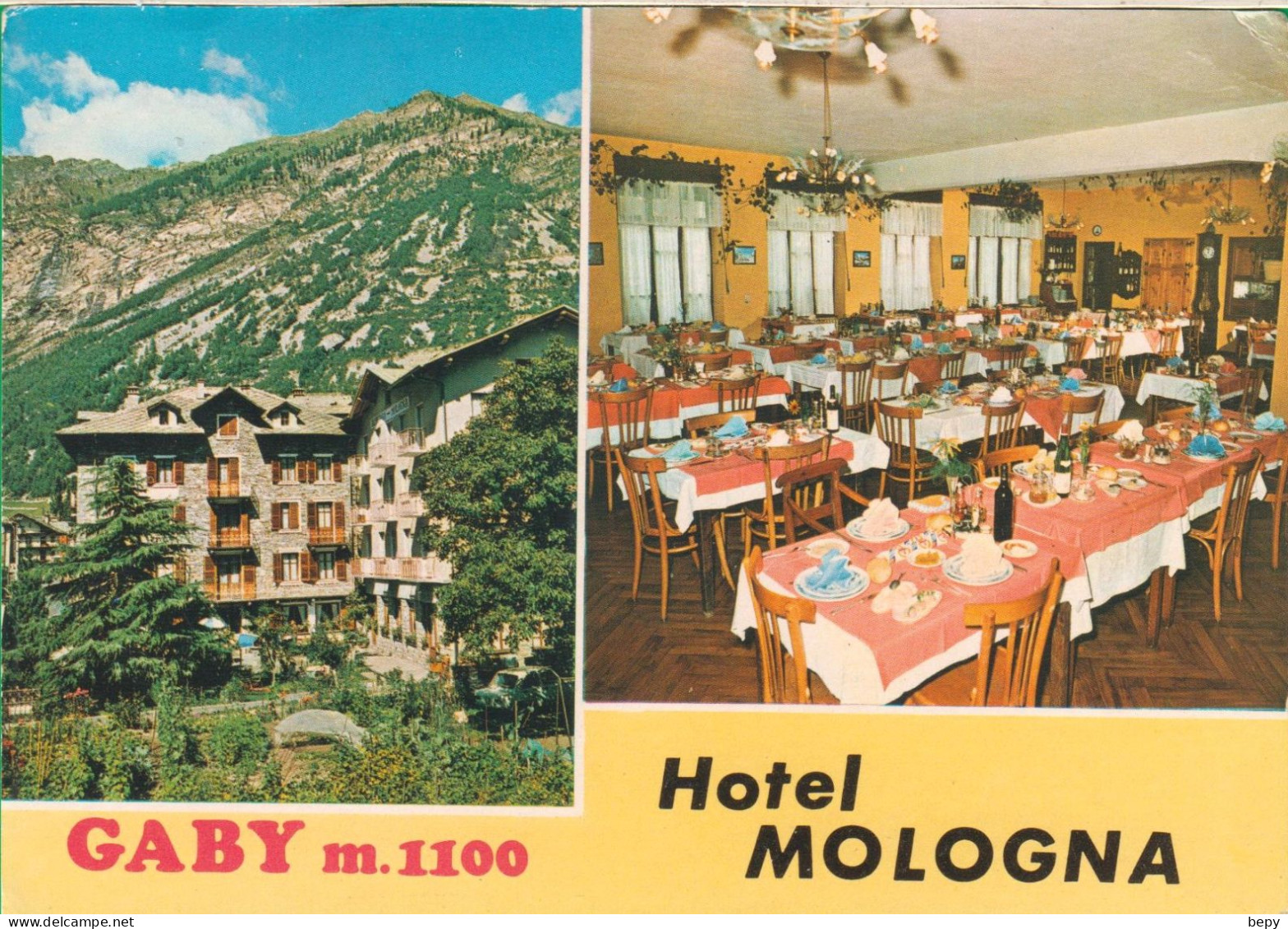 GRESSONEY. GABY.HOTEL. ALBERGO MOLOGNA. -B - Aosta