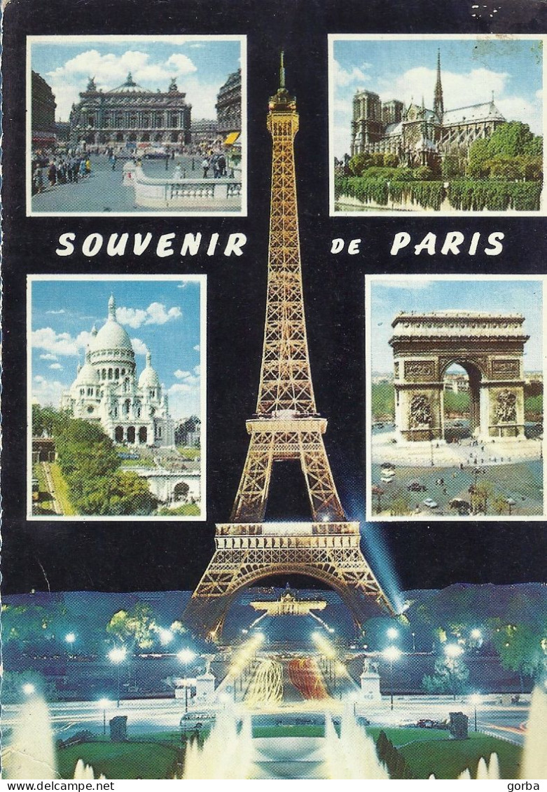 *CPM  - 75 - PARIS - Multivue - Mehransichten, Panoramakarten