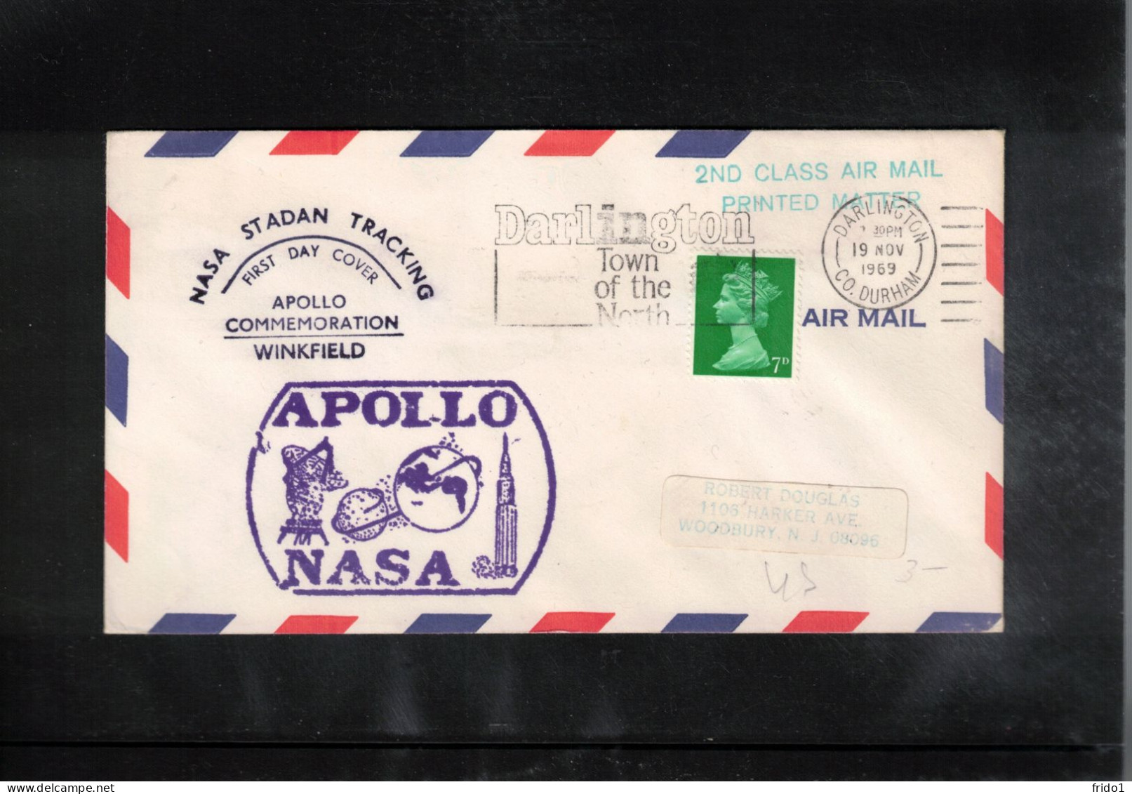 USA 1969 Space / Weltraum - Apollo 12 - NASA Stadan Tracking Winkfield Great Britain Interesting Cover - United States